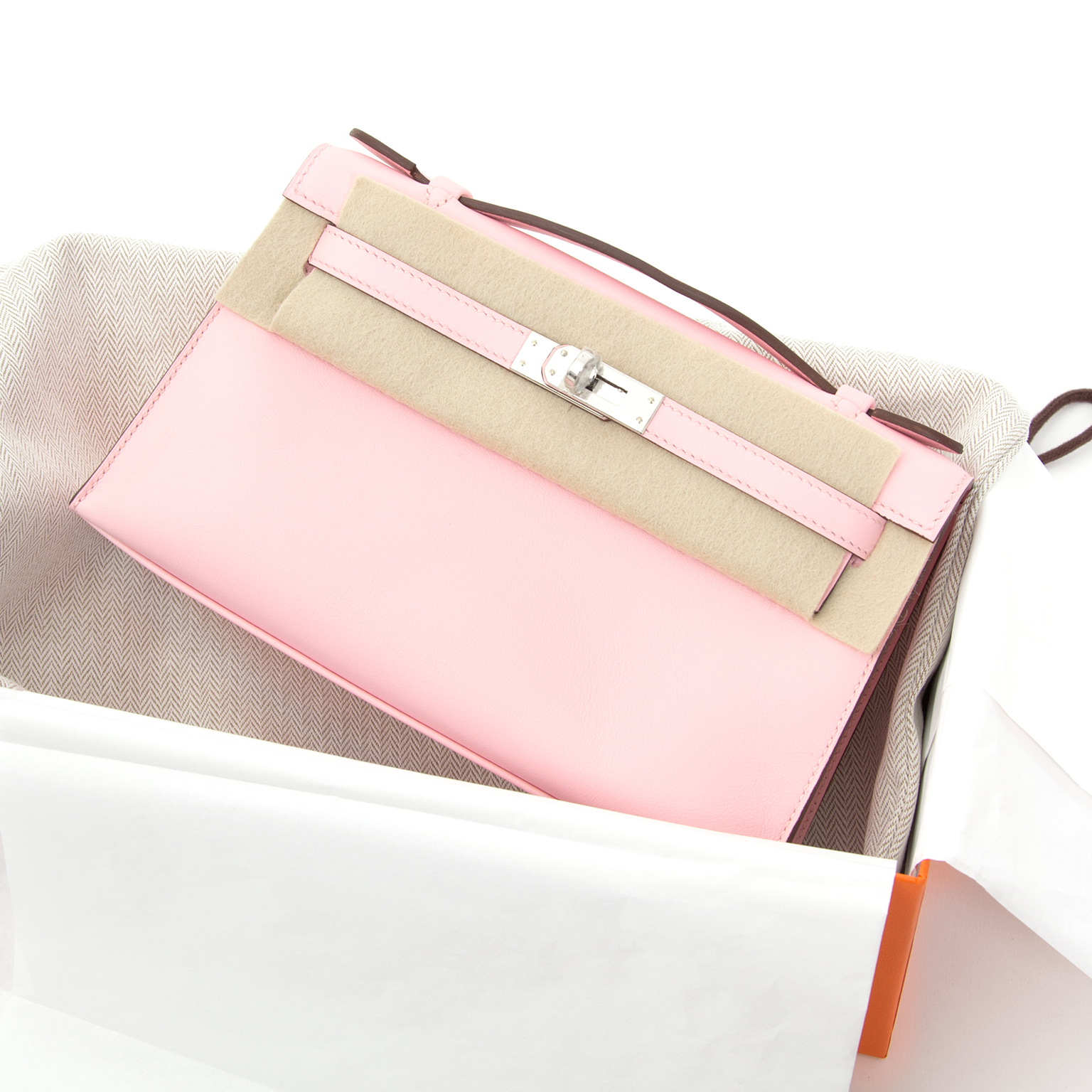 Kelly idole leather mini bag Hermès Pink in Leather - 32464952