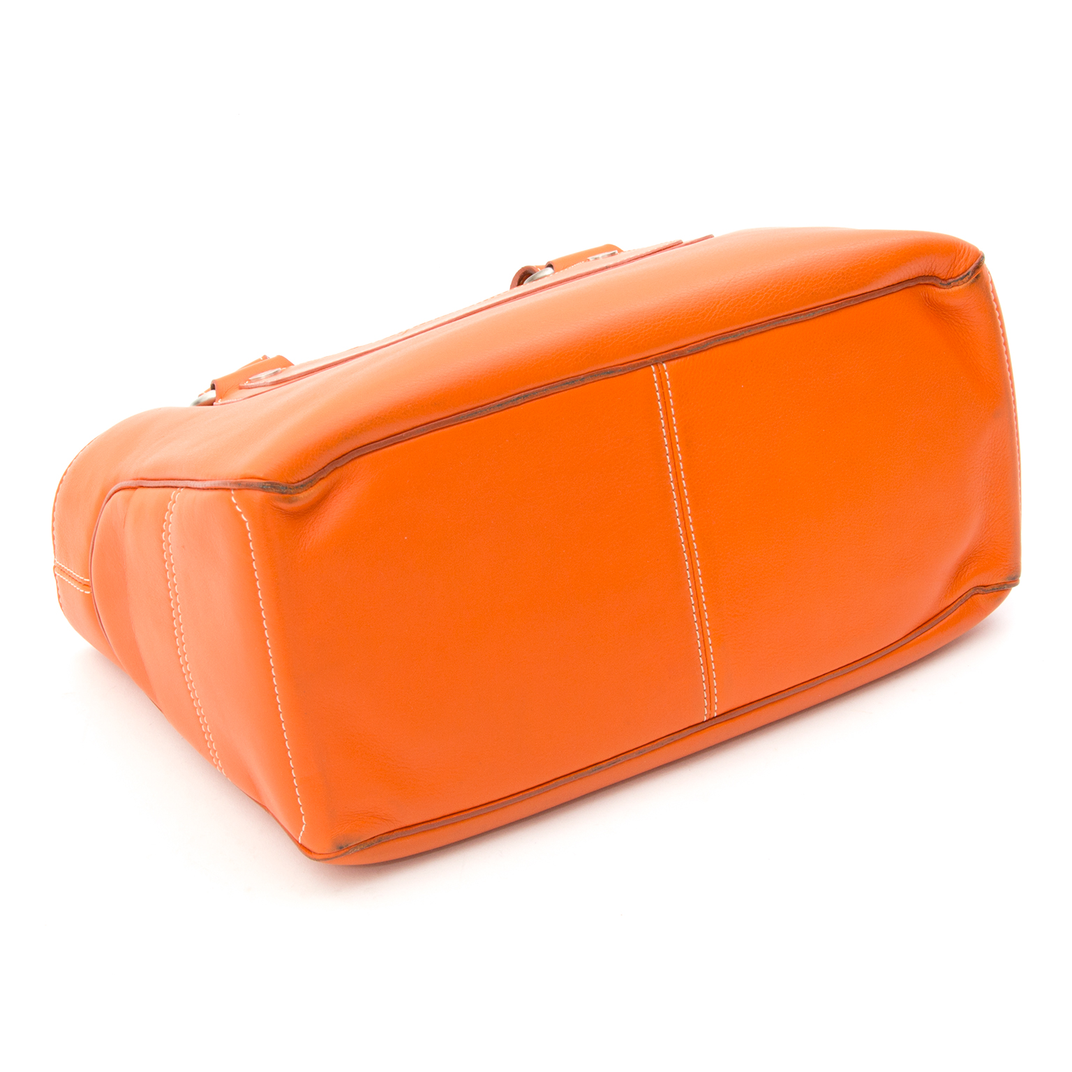 celine orange suede handbag boogie  