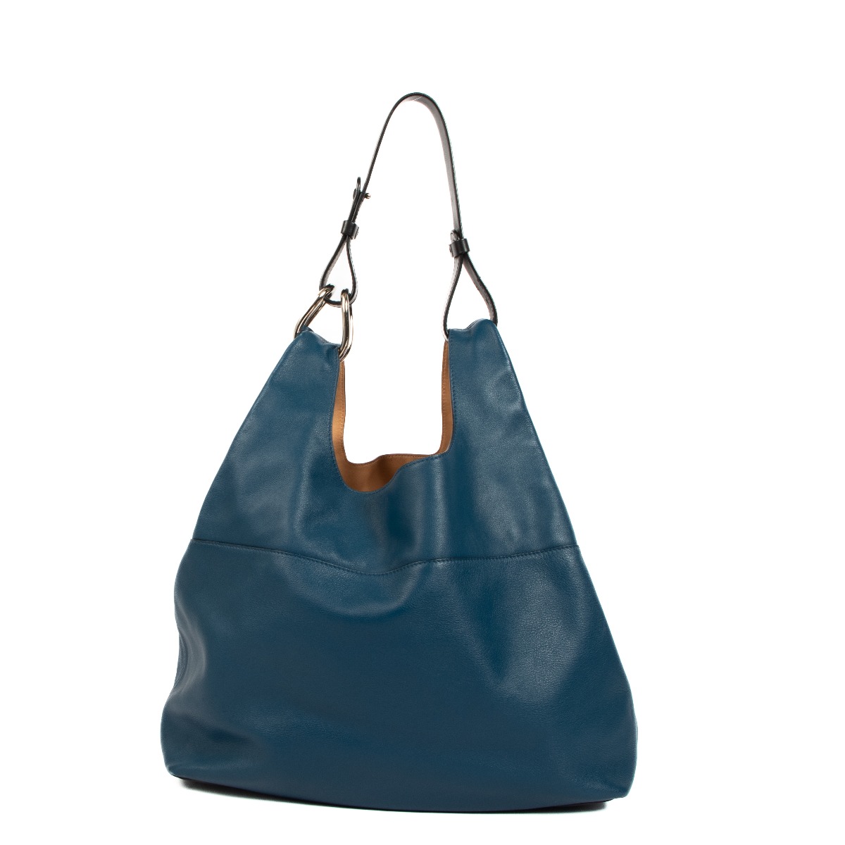 Delvaux Givry With Me Bleu de Prusse Polo Shoulder Bag ○ Labellov