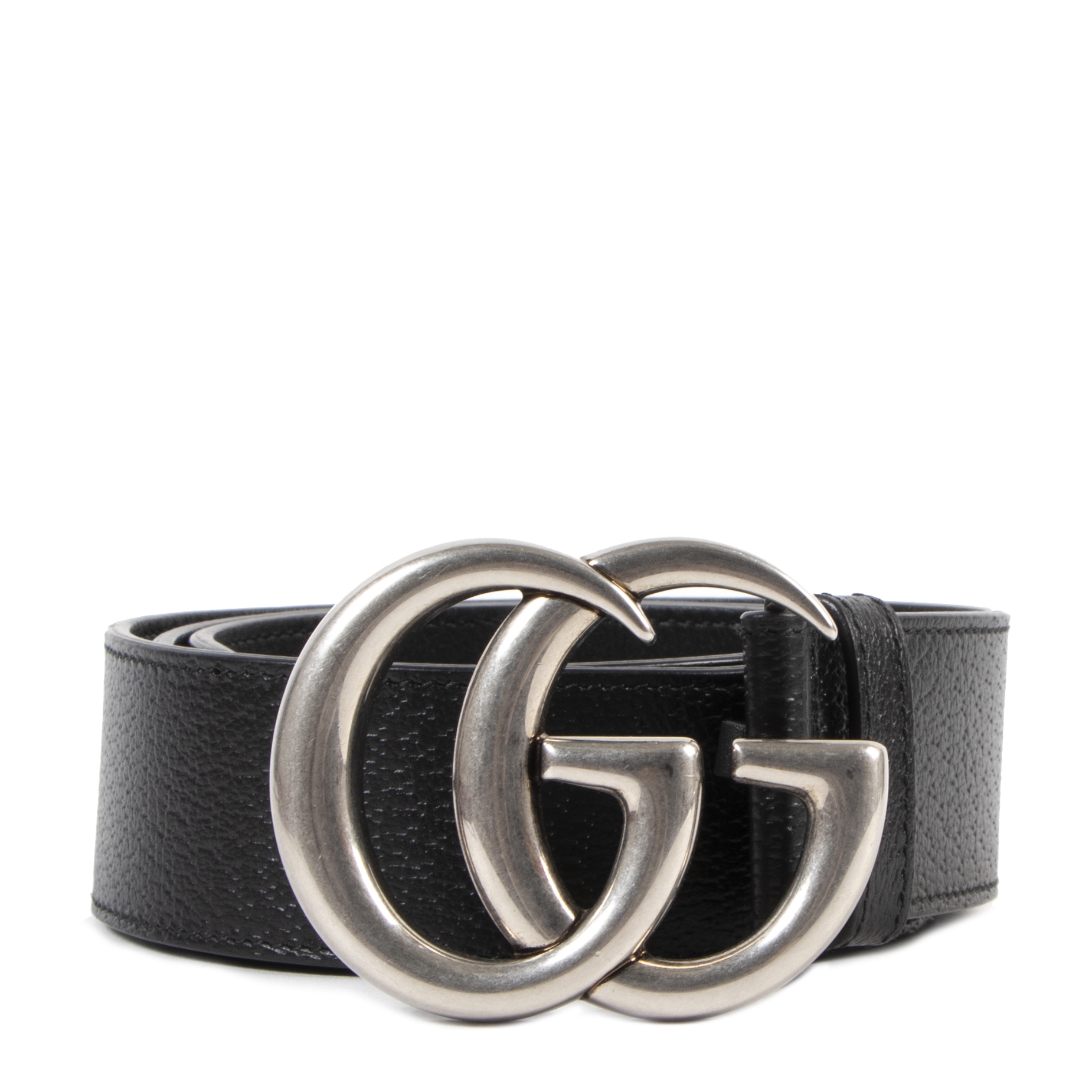 Double g top silver gucci belt