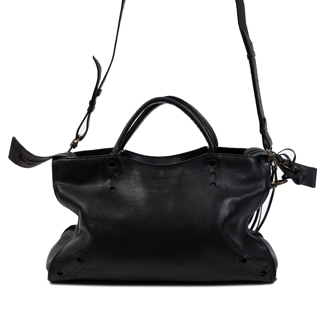 Balenciaga blackout city best sale aj shoulder bag