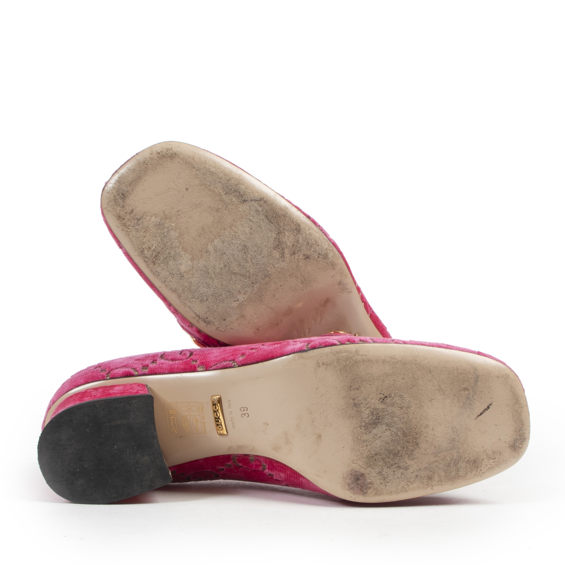 最終お値下げ☆gucci　スウェードハイヒール　ピンク 1027_gucci_sylvie_gg_mid_heel_