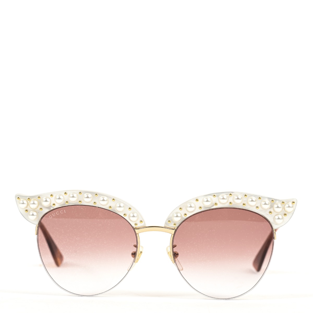 Gucci cat deals eye pearl sunglasses