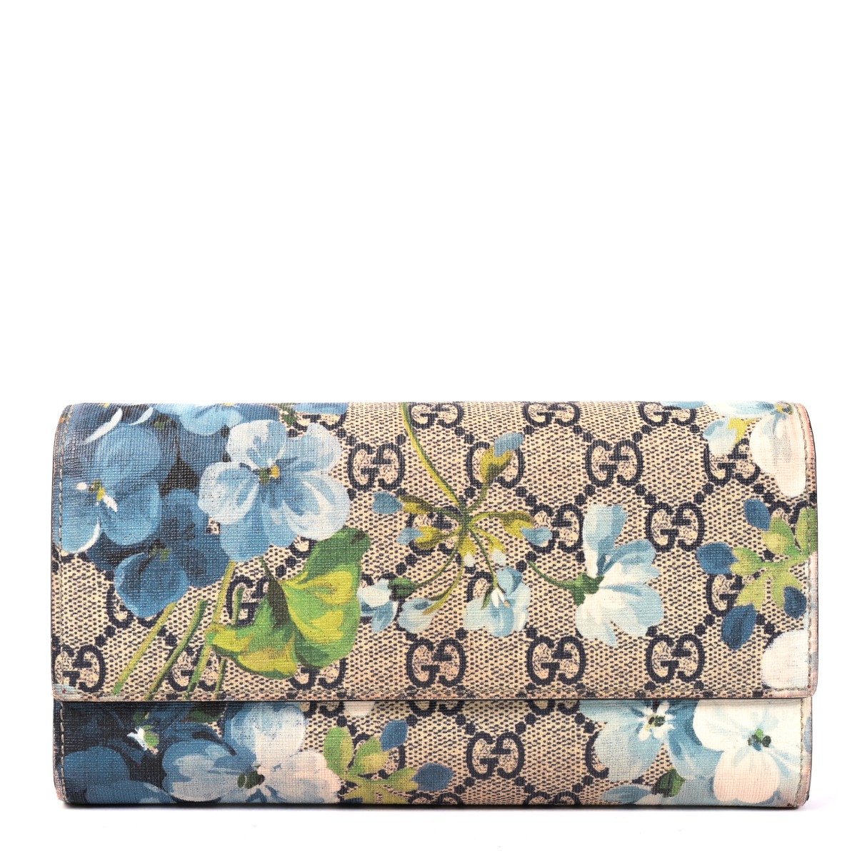 Gucci blue blooms discount wallet