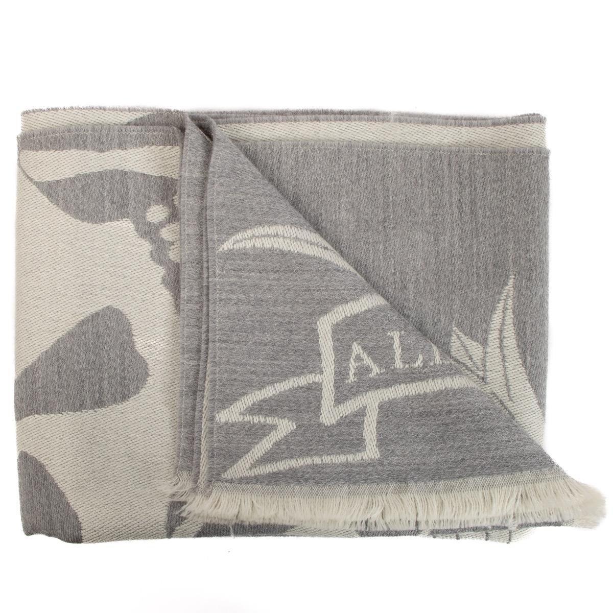 スカーフ Alexander Mcqueen Herringbone Logo Scarf - Wool - Ivory Buy Alexander McQueen Skull Silk Scarf 'White/Black