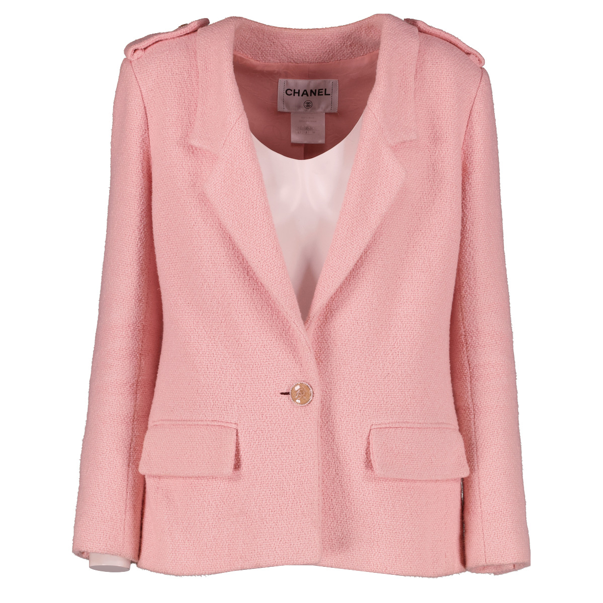 Pink chanel blazer clearance