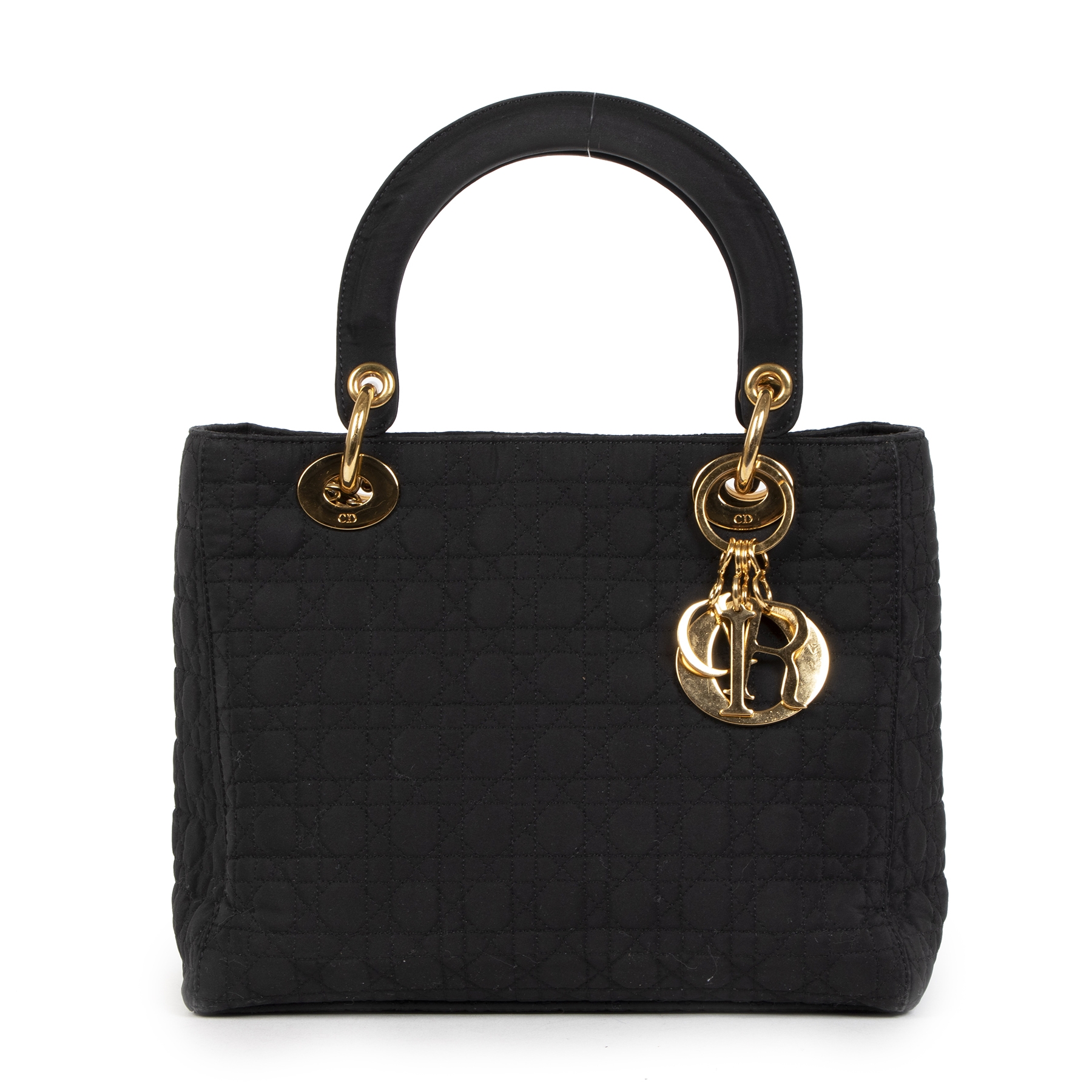 Lady dior nylon cannage bag store