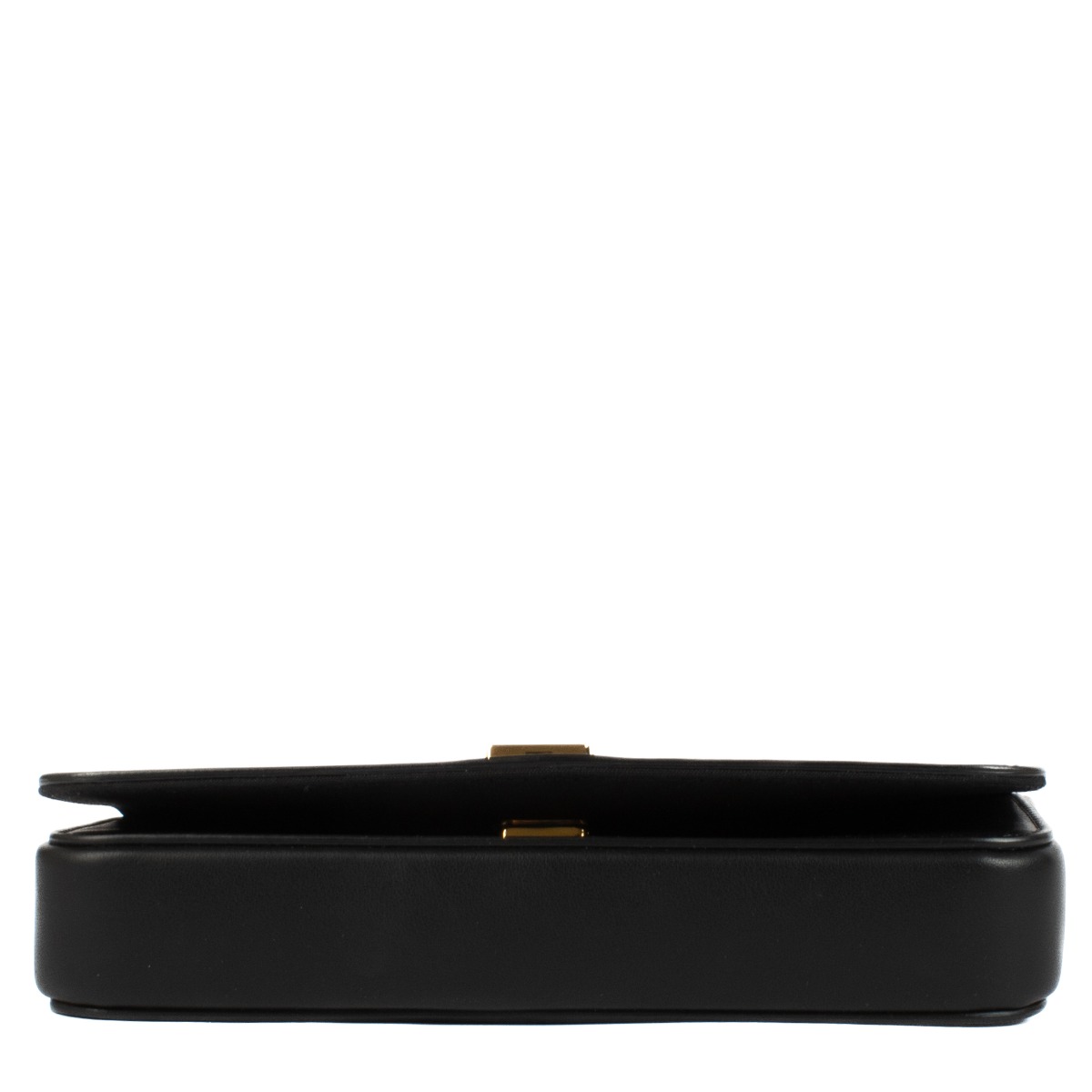 Fendi Black Leather Fendigraphy Wallet On Chain Bag