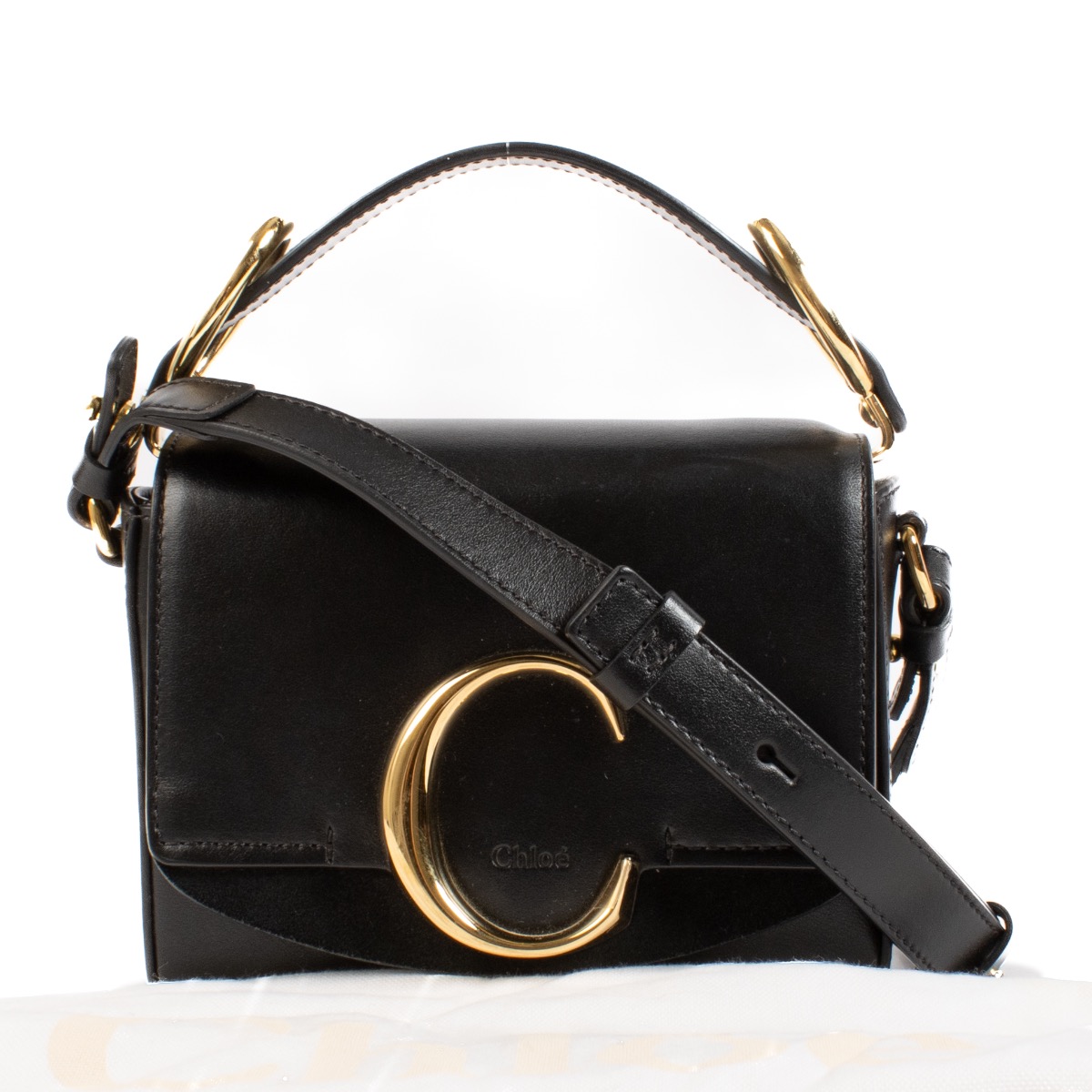 Chloé Black Mini C Bag ○ Labellov ○ Buy and Sell Authentic Chloé Black Mini C Bag ○ Labellov ○ Buy and Sell Authentic
