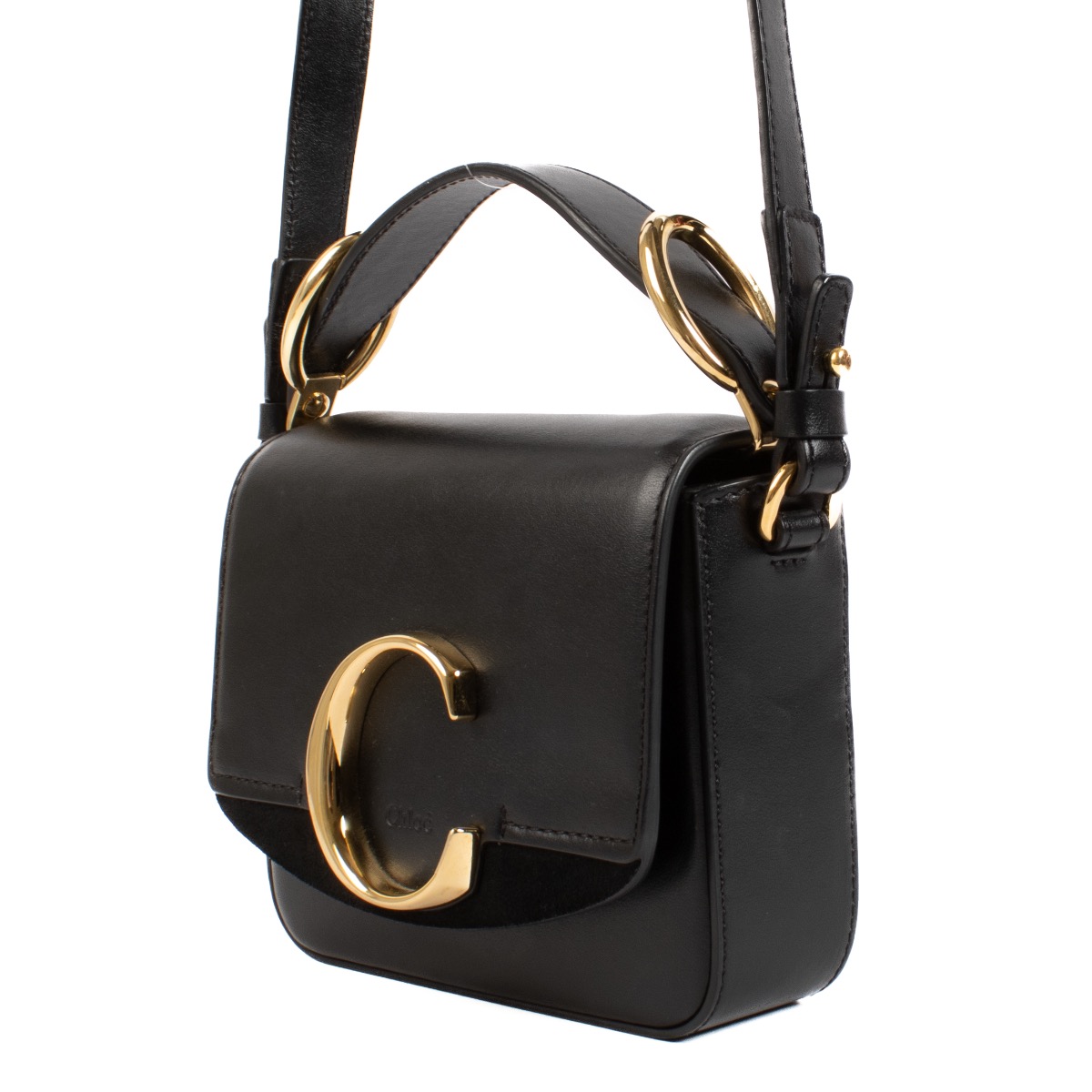 Chloé Black Mini C Bag ○ Labellov ○ Buy and Sell Authentic Chloé Black Mini C Bag ○ Labellov ○ Buy and Sell Authentic