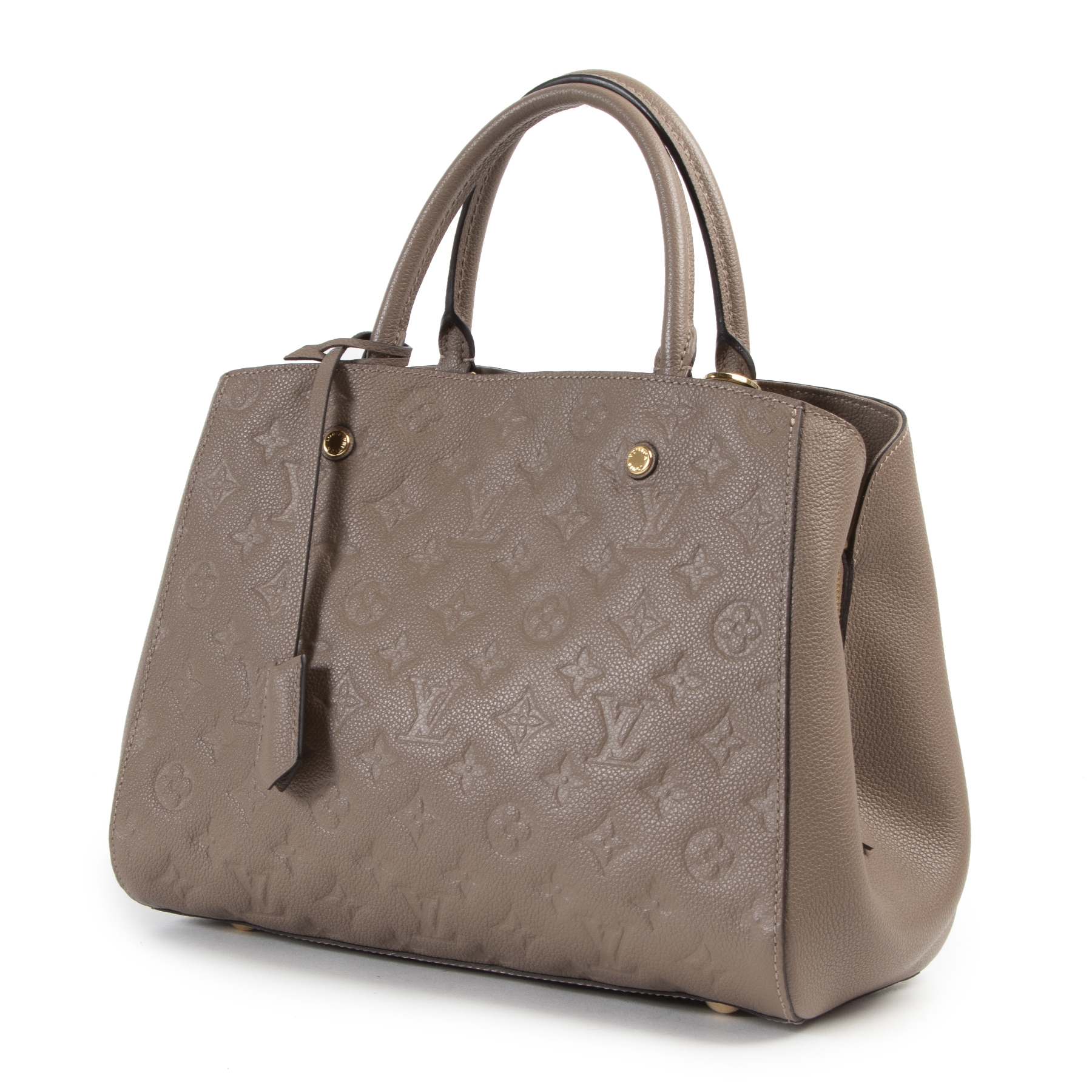 Louis Vuitton Montaigne MM Empreinte Tourterelle Grey Labellov