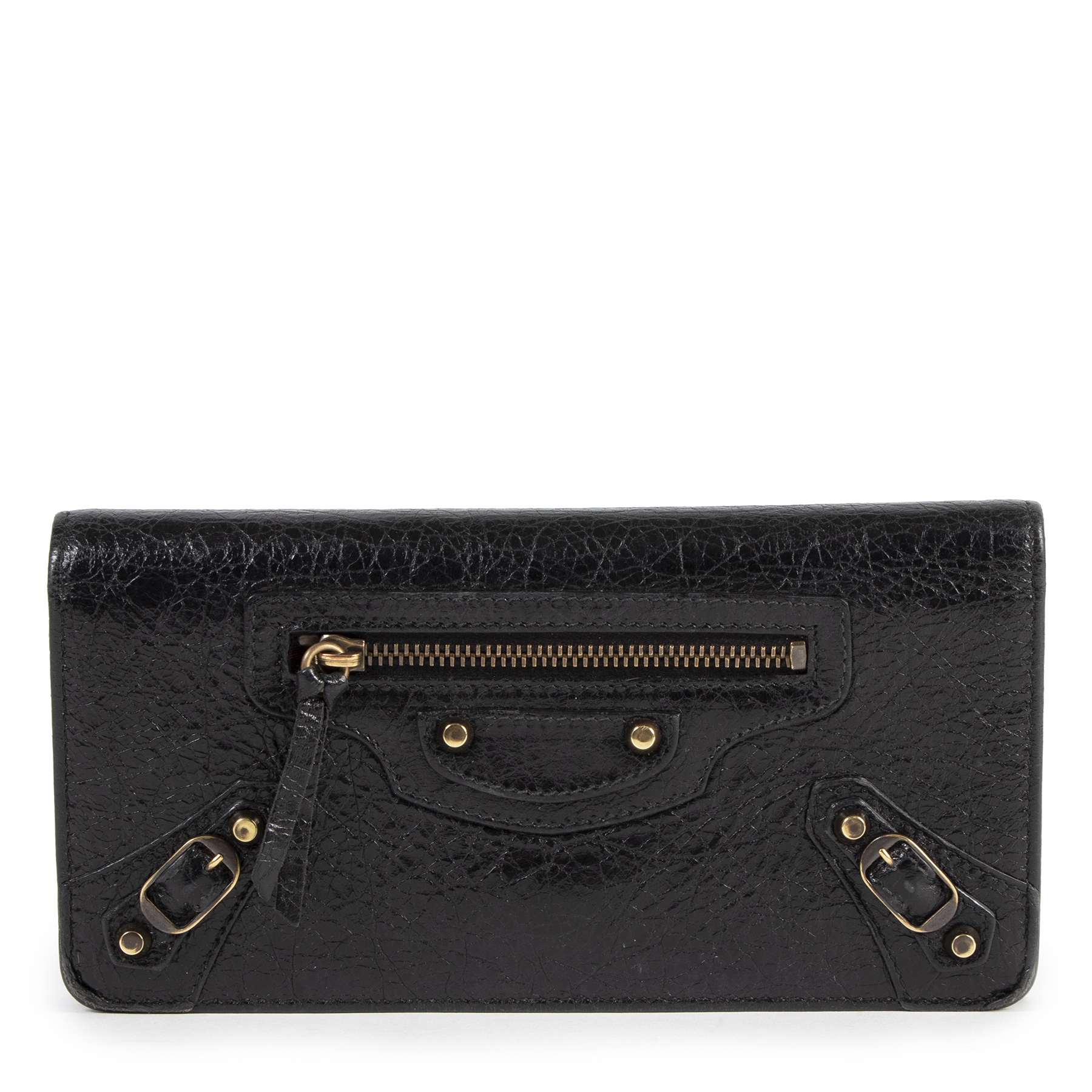 【関税＆送料込み】Balenciaga Leather Wallet Balenciaga Black Studded Leather Wallet ○ Labellov ○ Buy