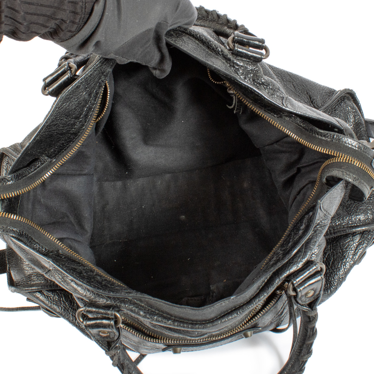 Balenciaga Black Leather Medium Classic City Bag ○ Labellov
