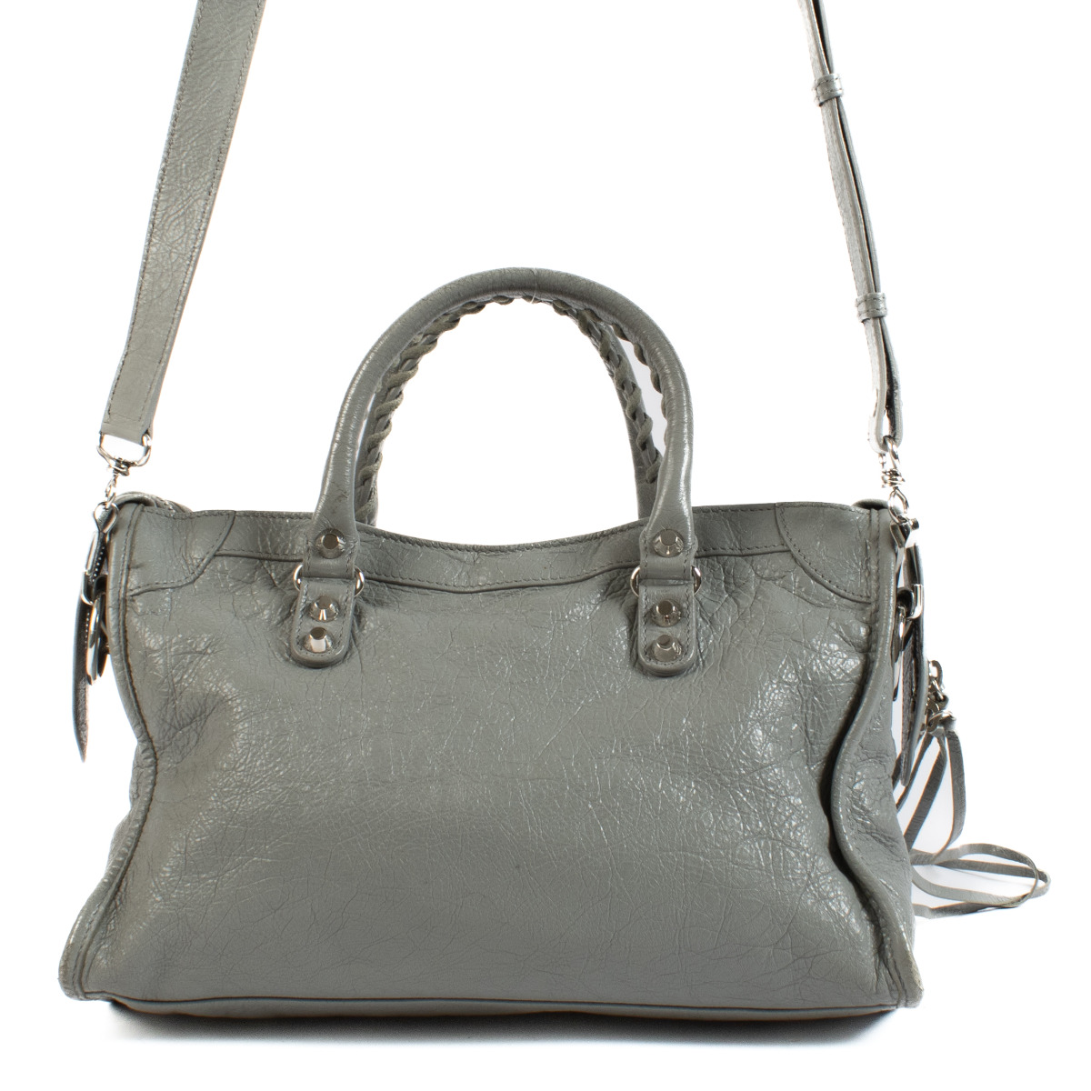 Balenciaga Grey Classic City Small Shoulder Bag ○ Labellov ○ Buy