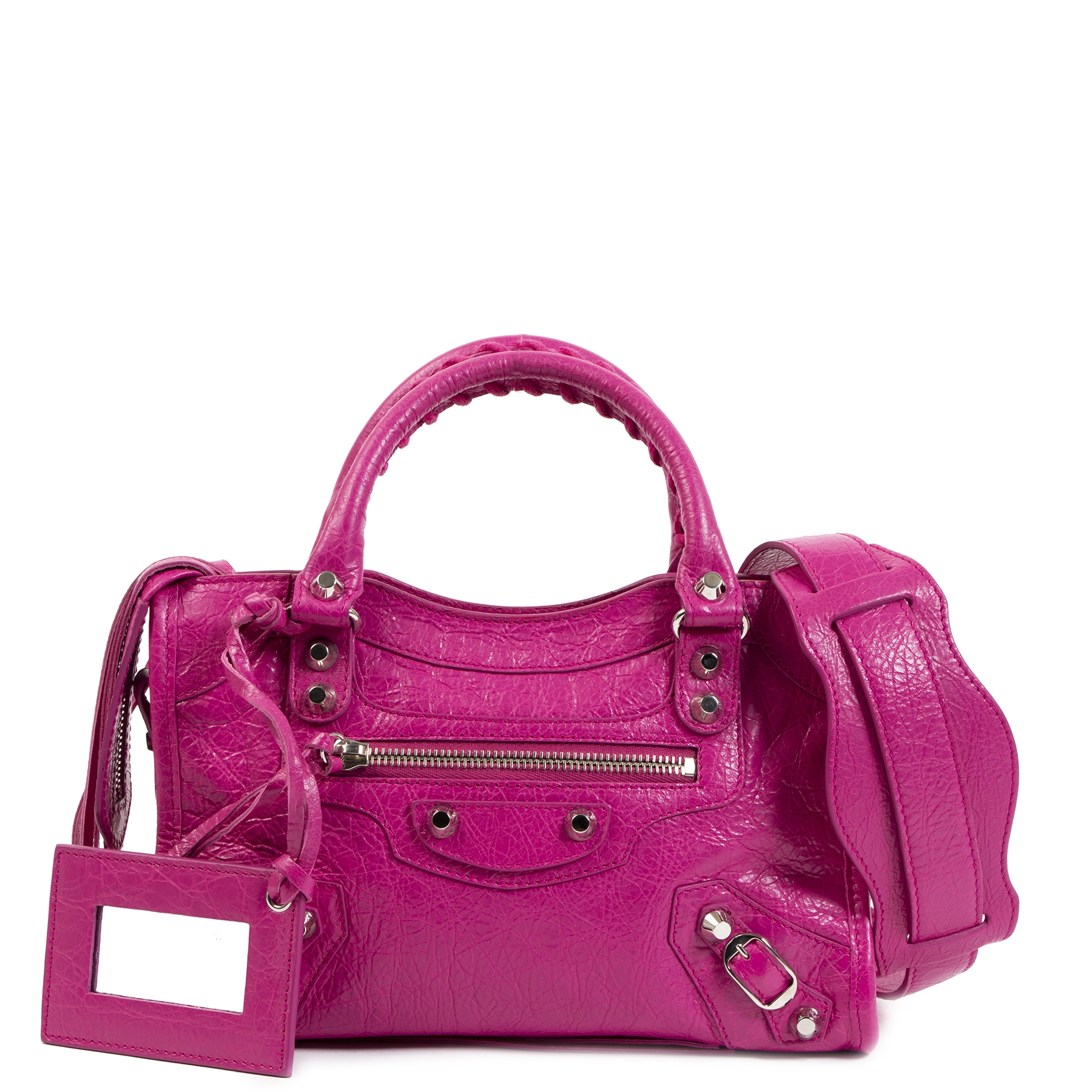 Balenciaga mini cheap city pink