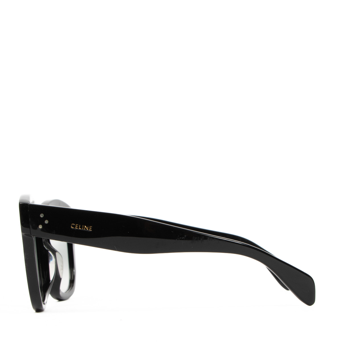 CELINE◇サングラス/ウェリントン/プラスチック/RED/BLK/レディース