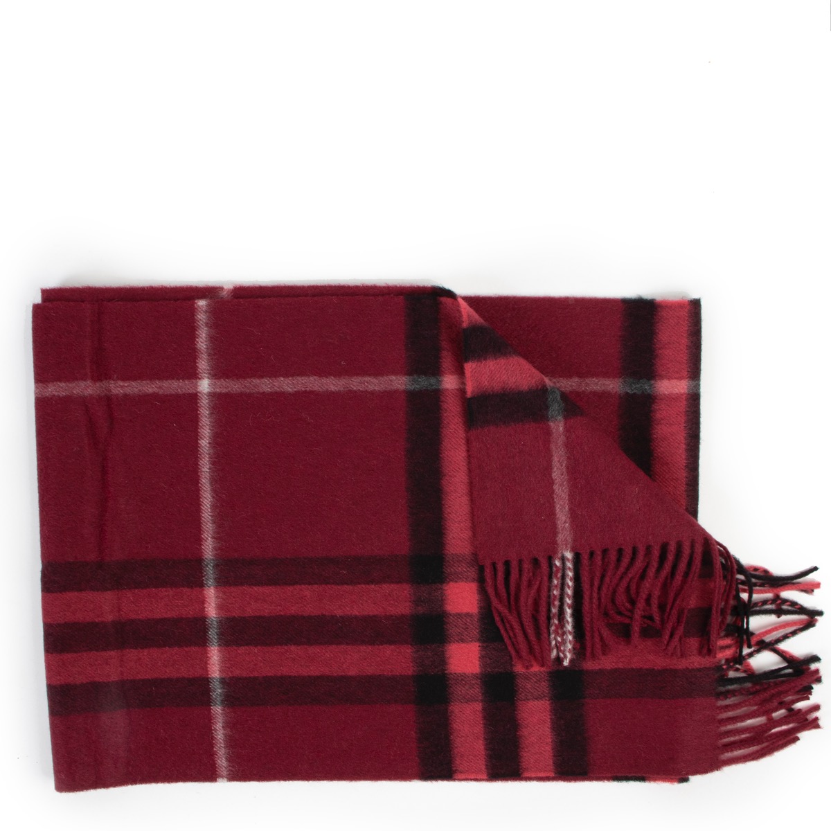 Burgundy hot sale burberry scarf