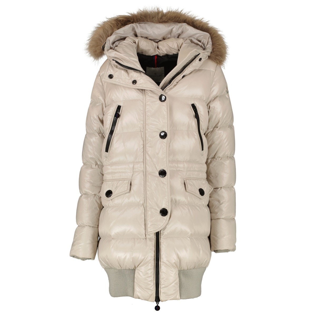 Moncler silver constantemente coat