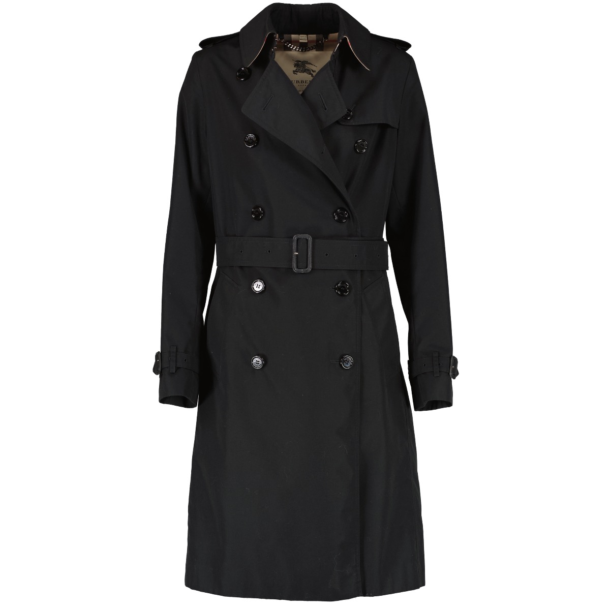 バーバリーBURBERRY LONDON カシミヤ混ウールシングルコート 黒