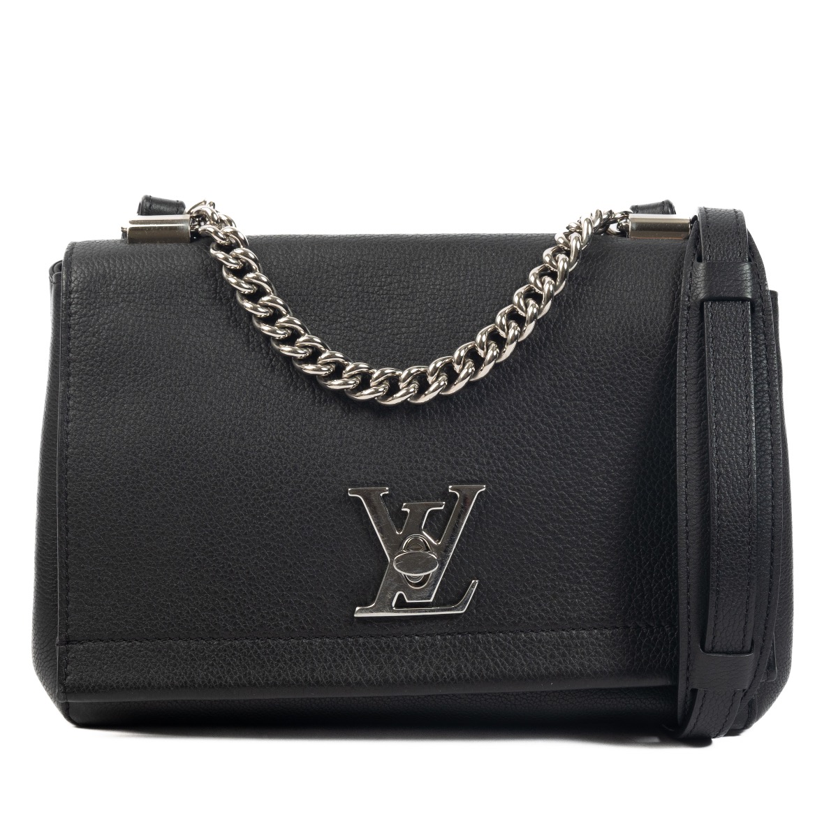 Black Louis Vuitton LockMe II BB Satchel