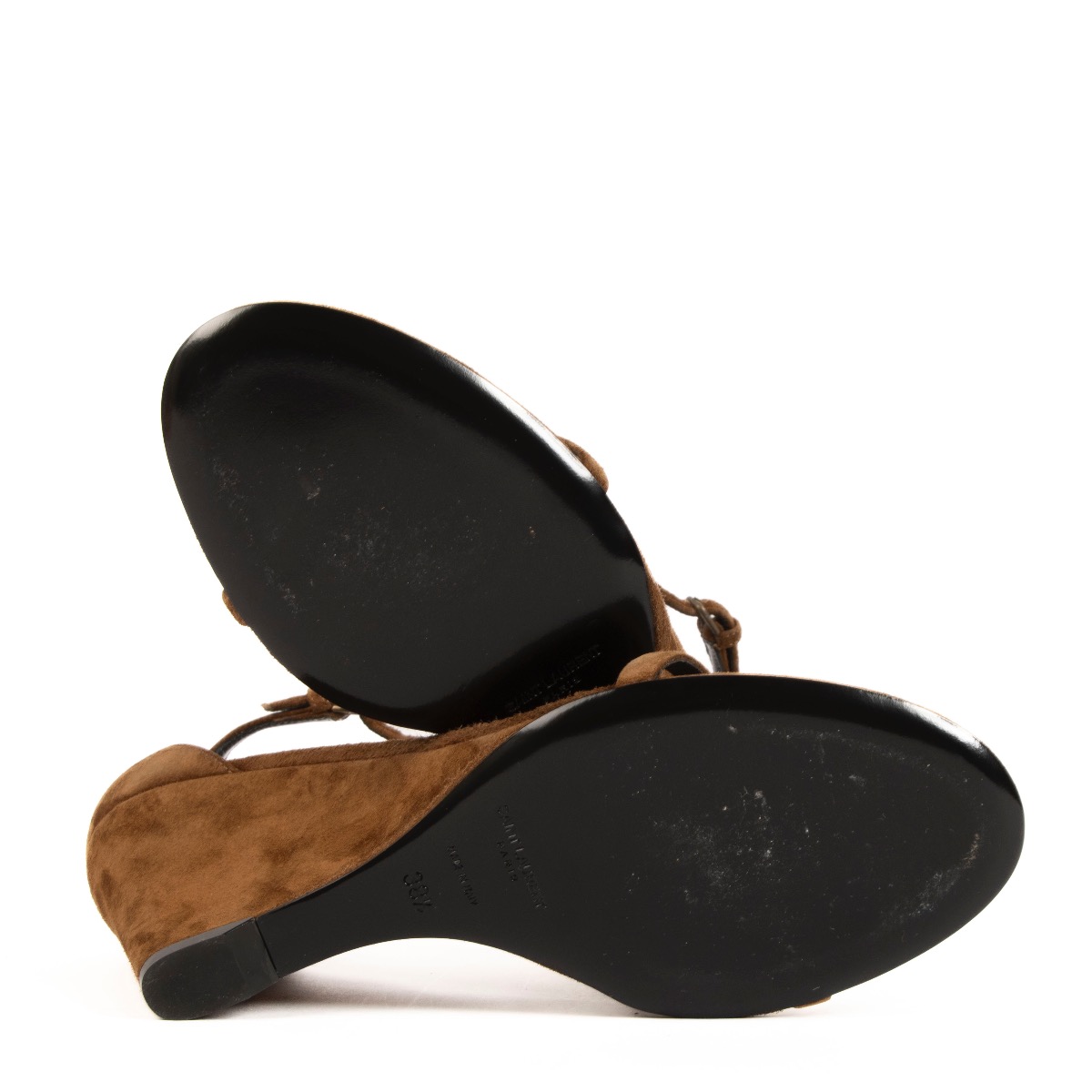 Saint laurent lila wedge sandal outlet