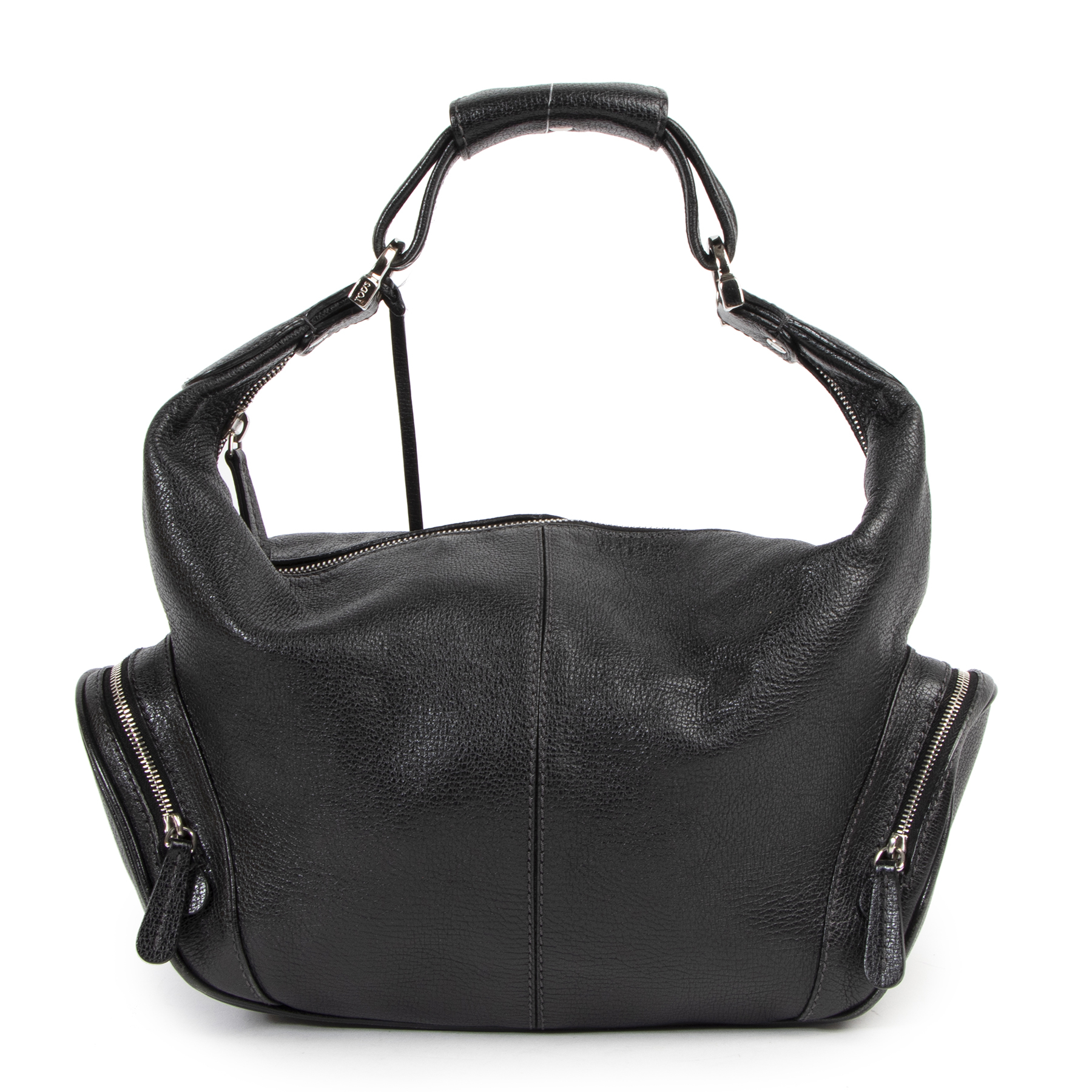 Tod's black sales leather handbag