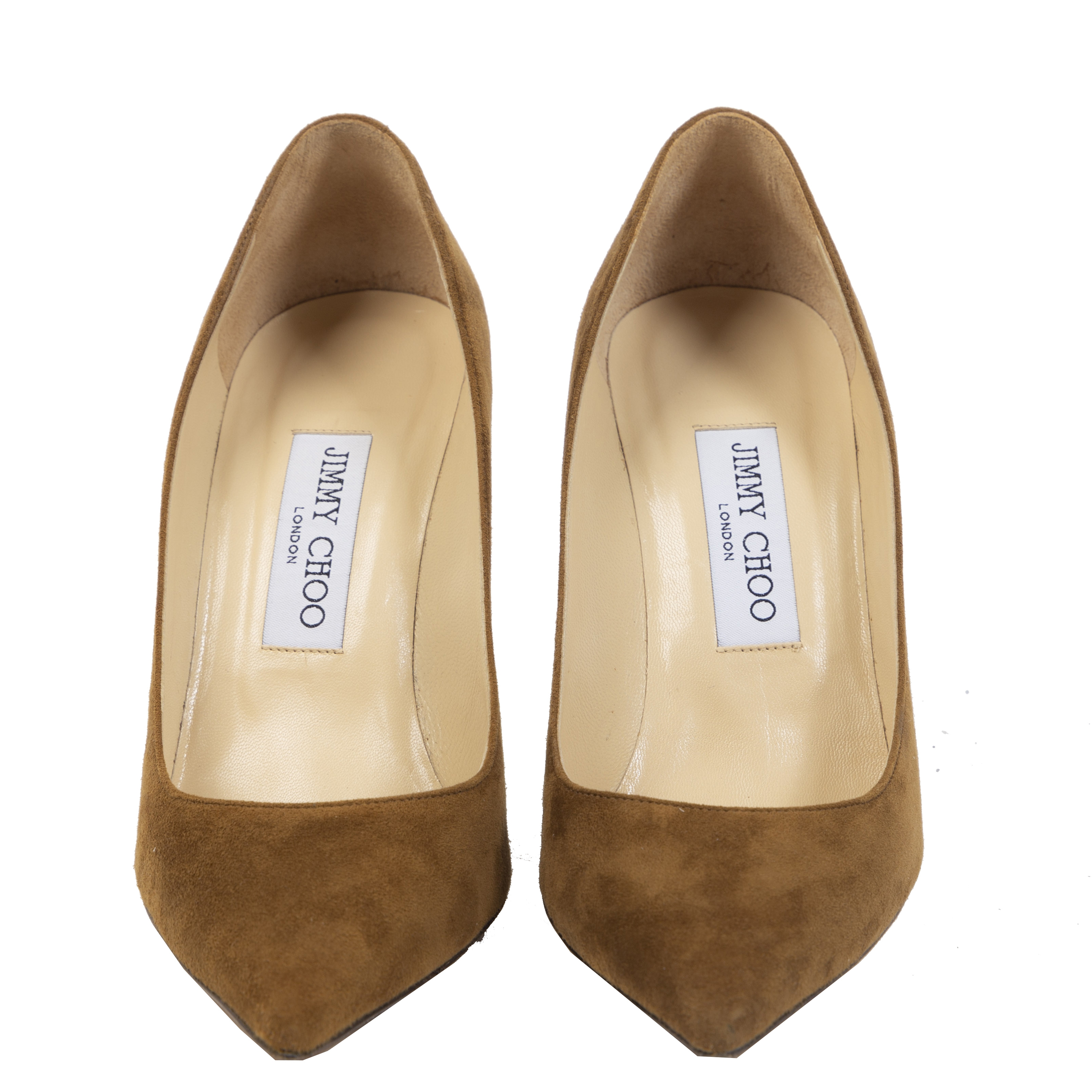 【JIMMYCHOO】 brown suede pumps (関税送料込) Jimmy Choo Brown Suede Agnes Pumps - Size 37 ○ Labellov