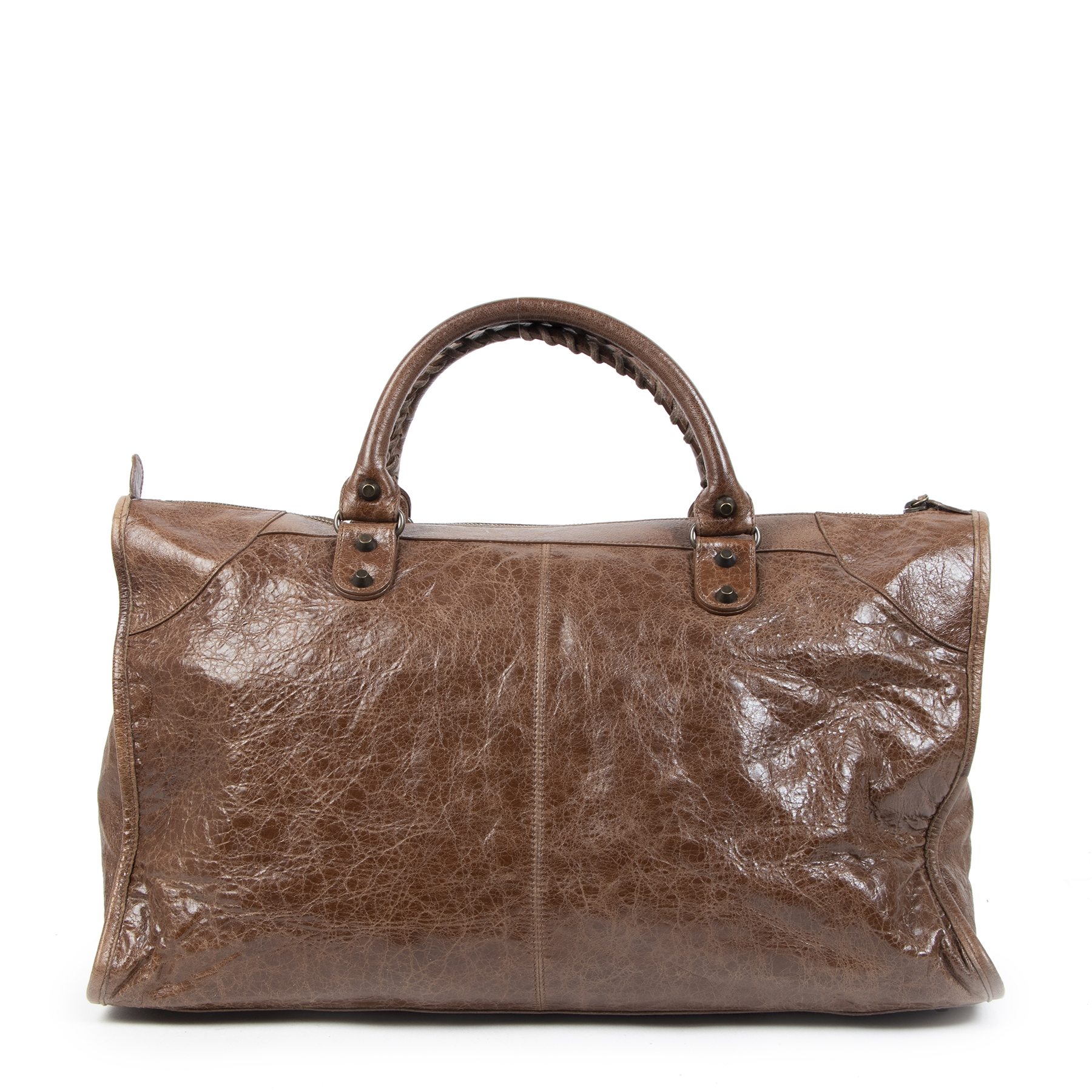 Balenciaga Work Brown Leather GHW Bag ○ Labellov ○ Buy and Sell