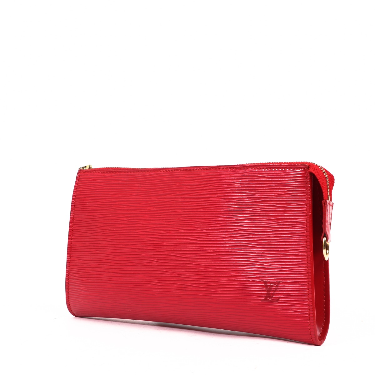 Louis Vuitton Red Epi Leather Pochette Accessories Clutch