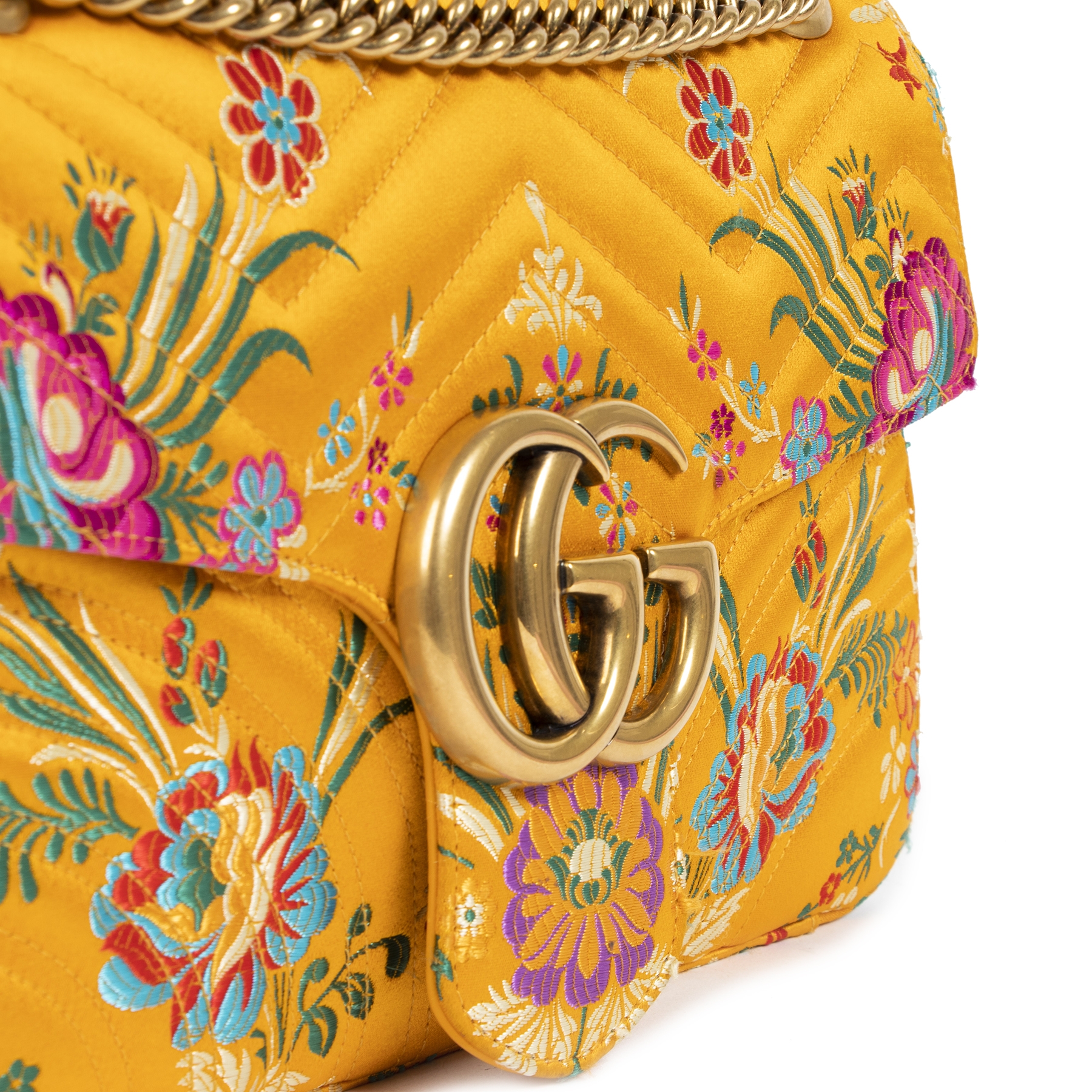 Gucci marmont discount floral jacquard bag
