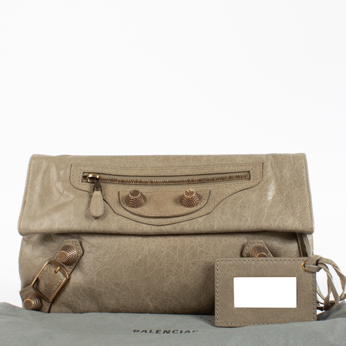 Balenciaga Beige Giant 21 City Envelope Clutch ○ Labellov ○ Buy
