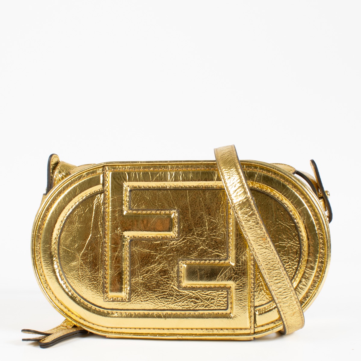 Fendi Gold O'Lock Mini Camera Bag ○ Labellov ○ Buy and Sell