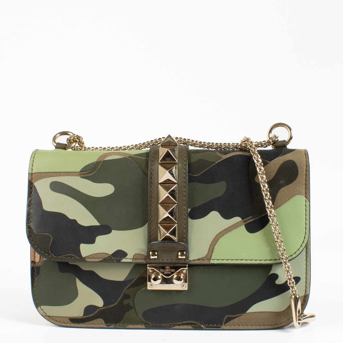 Valentino Garavani Camo Medium Glam Lock Bag ○ Labellov
