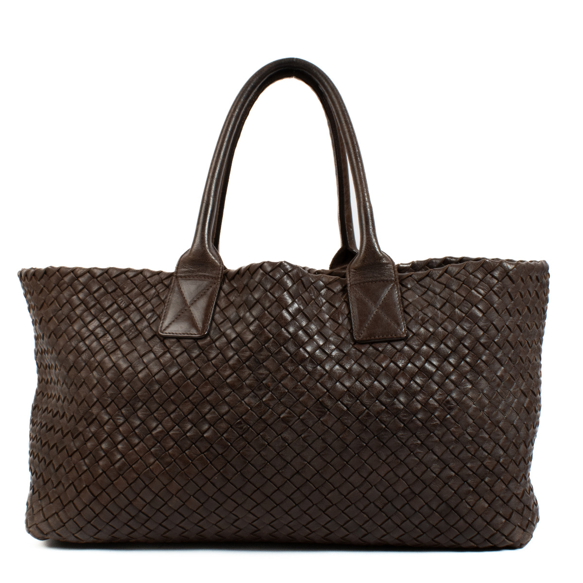 【セール】 Bottega Veneta Brown Intrecciato Medium Cabas Bag バッグ