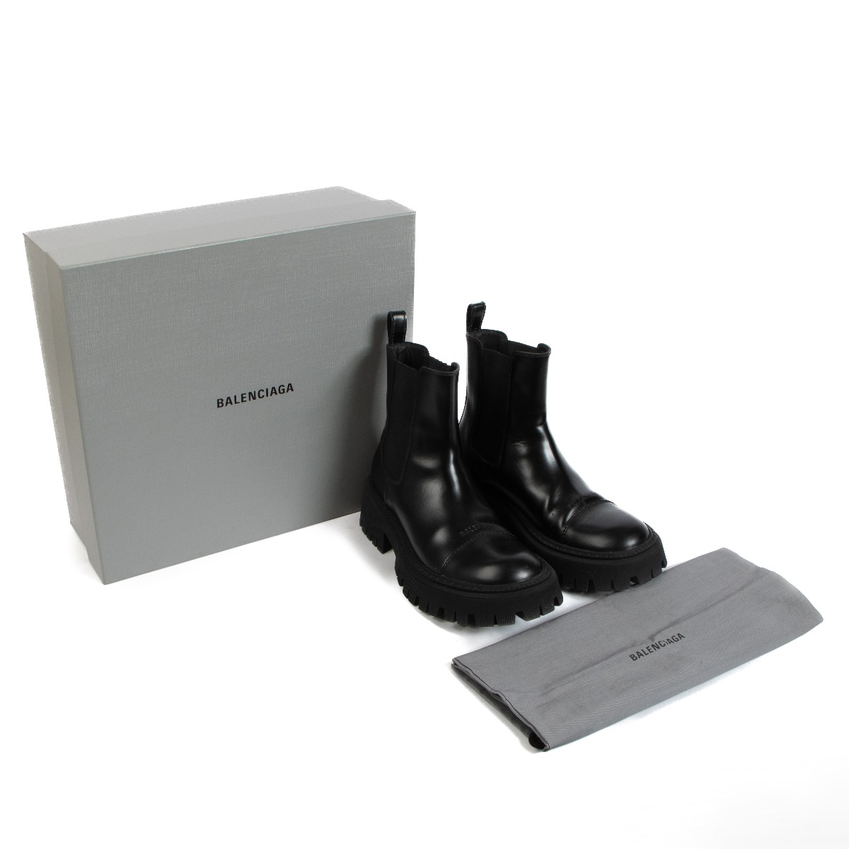 Balenciaga Women Black Ankle Boots Leather Strappy Low Block Heel Booties  EUR 39  eBay