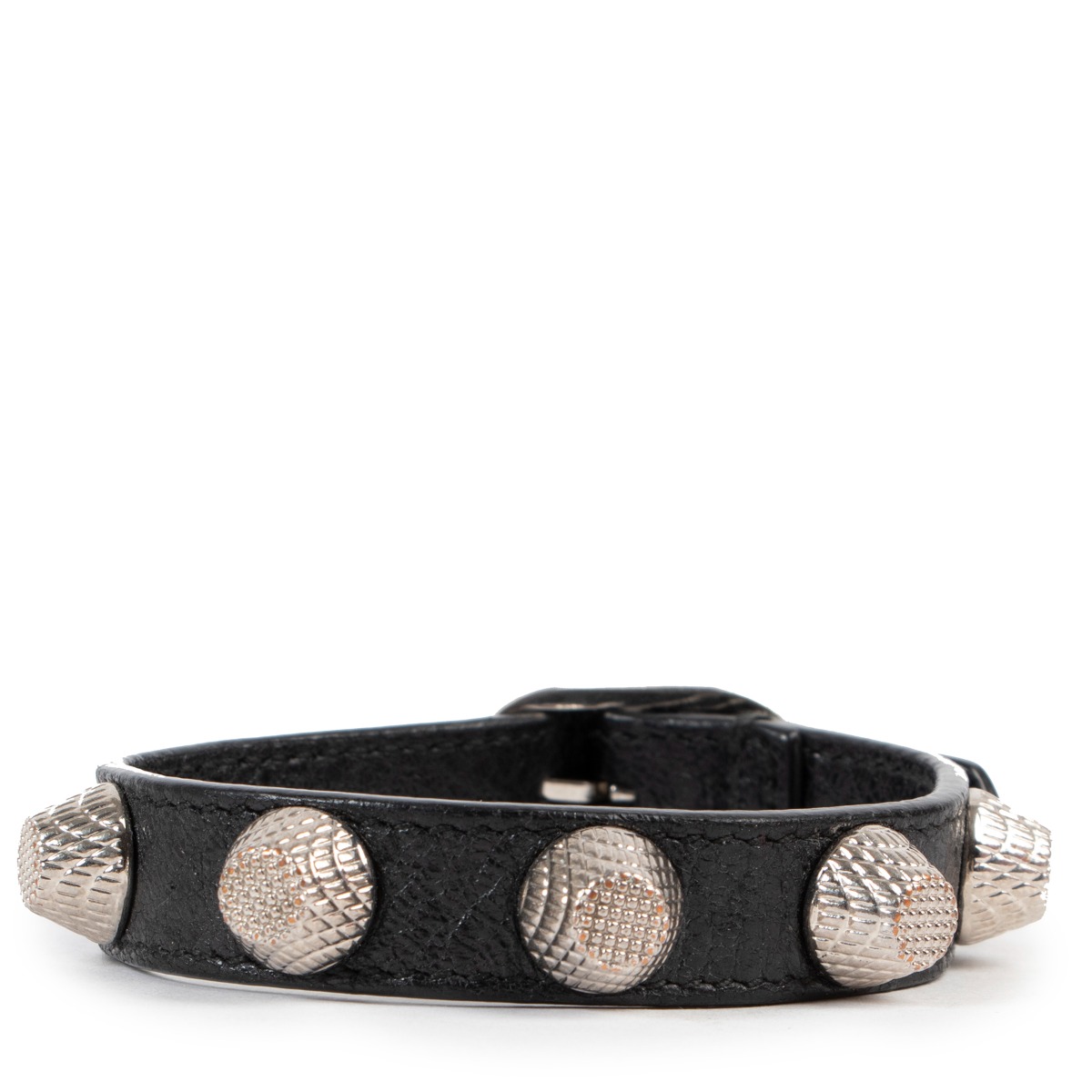 Balenciaga Black Giant Studded Bracelet ○ Labellov ○ Buy Sell Authentic