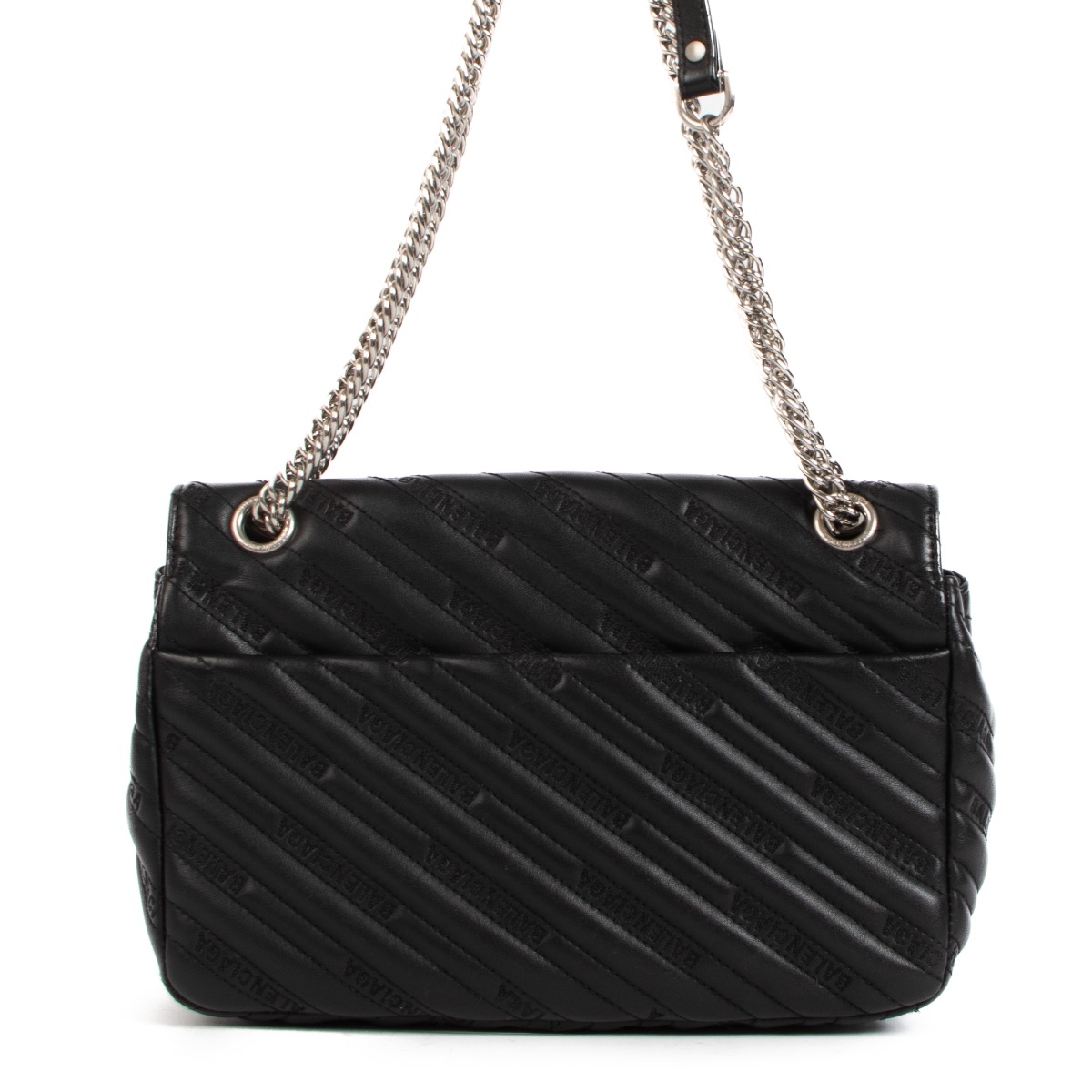 Balenciaga Black BB Round M Bag Labellov Buy and Sell
