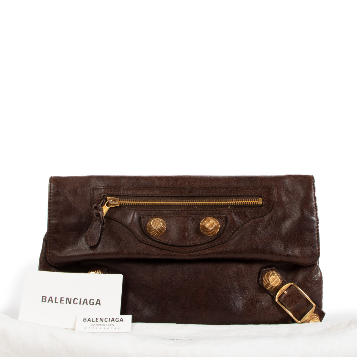 BALENCIAGA ショルダー付きボストンバッグ ブラウン　N2-5 489_balenciaga_brown_leather_s
