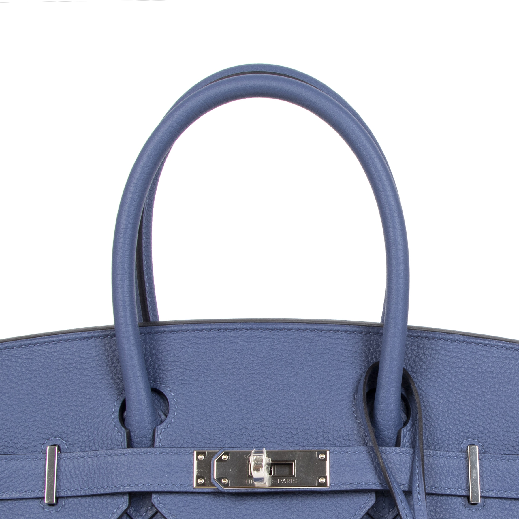 Hermes Birkin 40 Handbag Blue Brighton Togo Leather With Gold Hardware –  Bags Of Personality