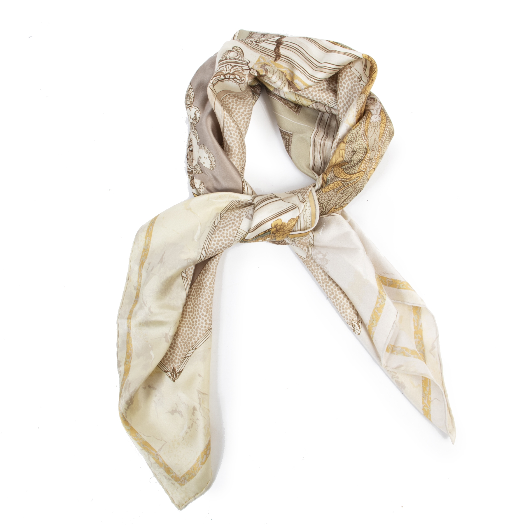 Louis vuitton scarf hot sale cream