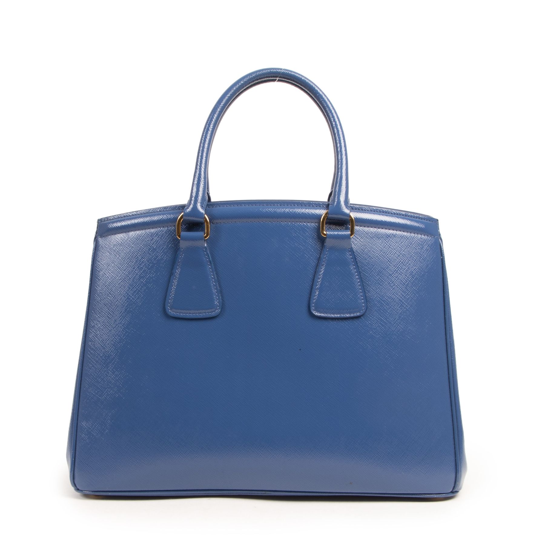 Prada Saffiano Cobalto Blue Handle Bag ○ Labellov ○ Buy and Sell