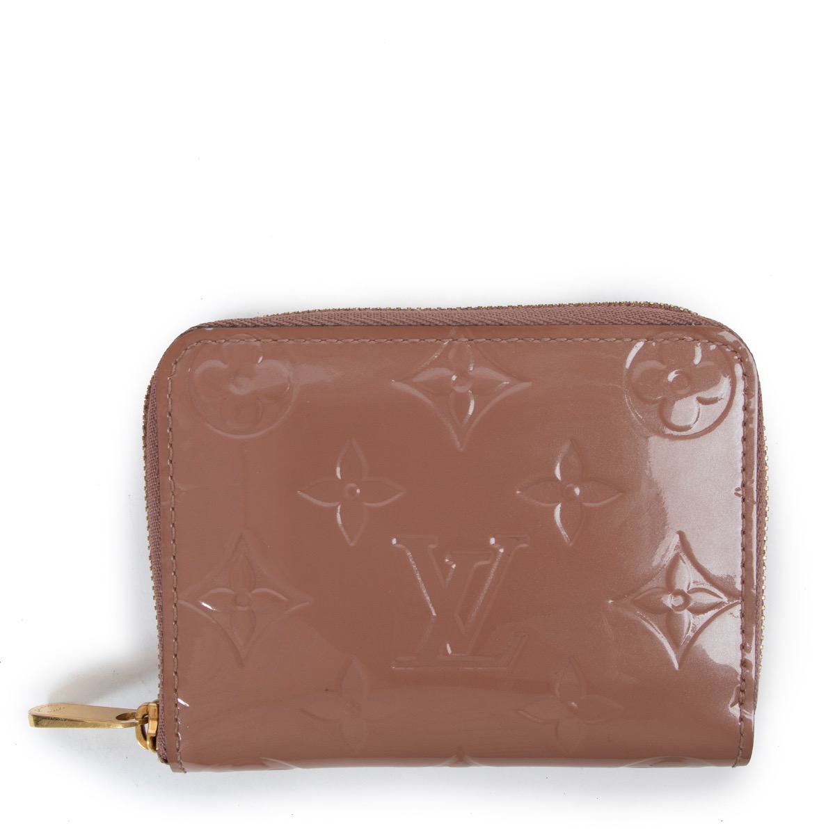 Louis Vuitton Pink Zippy Coin Purse Monogram Vernis ○ Labellov