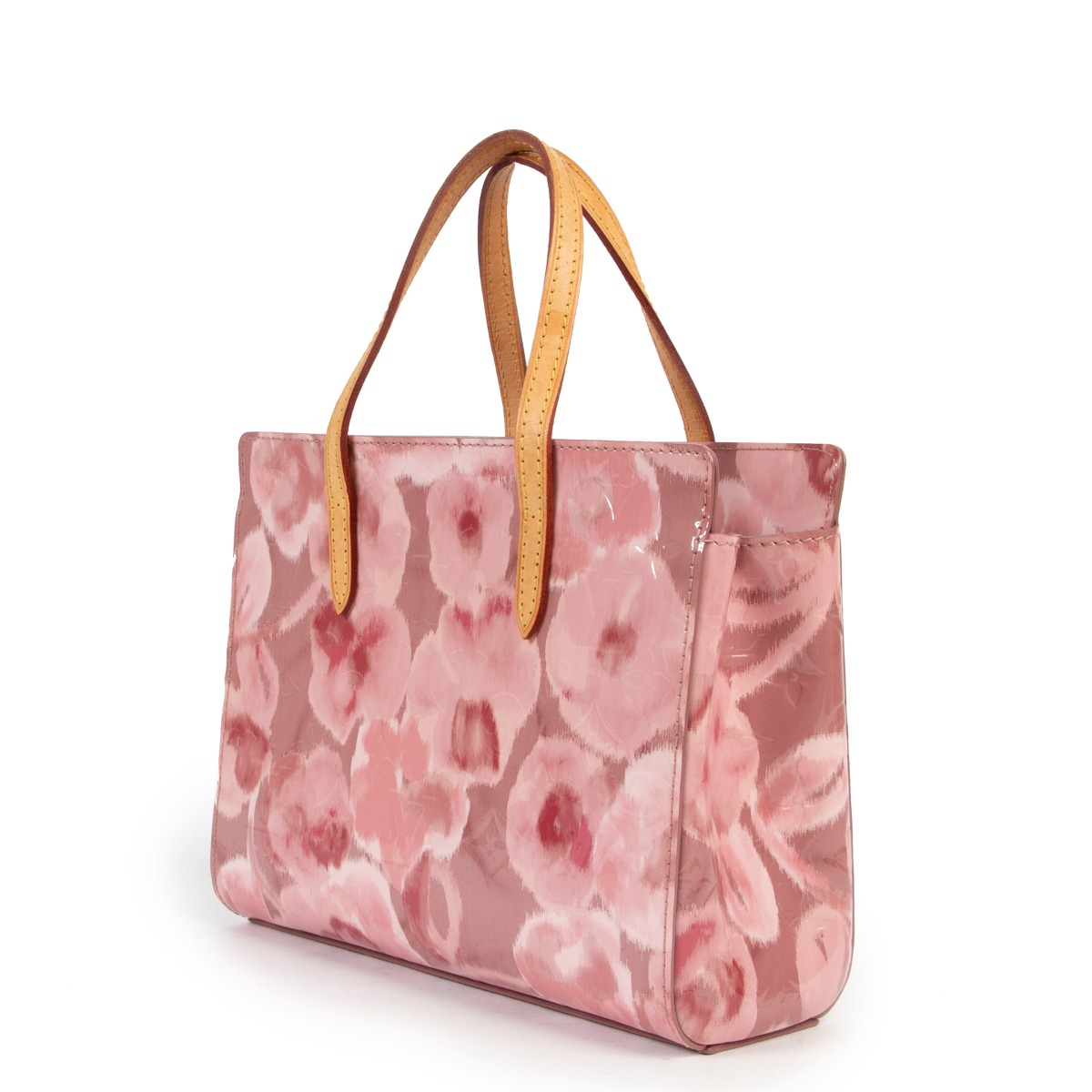 Louis Vuitton Limited Edition Pink Ikat Flower Vernis Leather