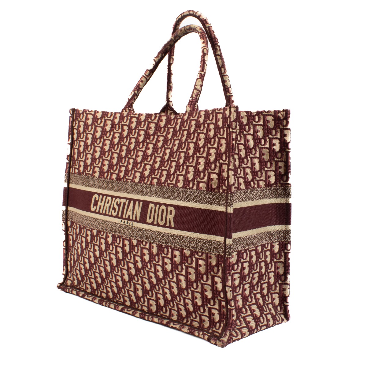Dior book tote burgundy cheap