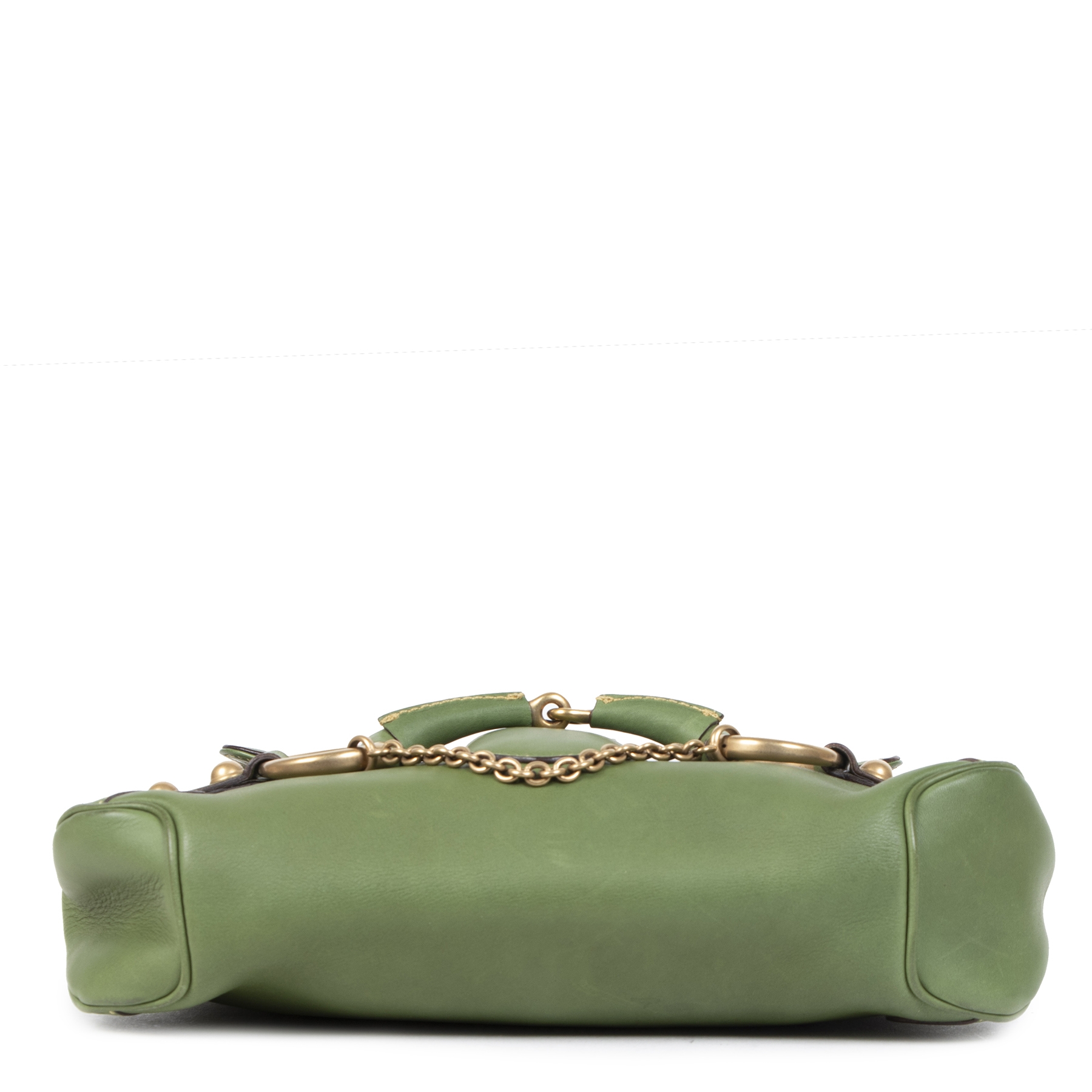 Gucci Green Horsebit Shoulder Bag ○ Labellov ○ Buy and