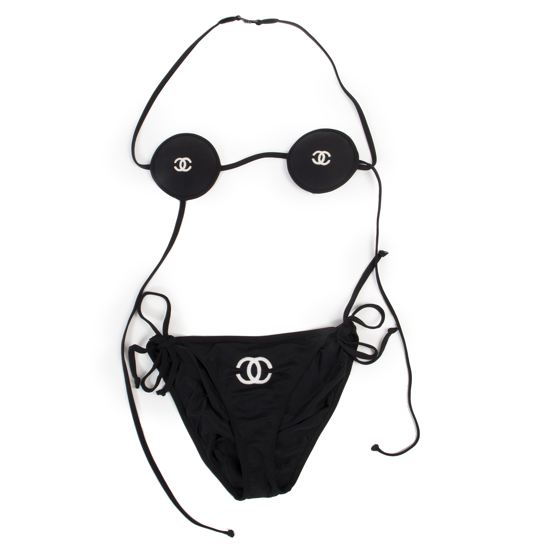 Chanel Black Vintage Micro Bikini - size 42 ○ Labellov ○ Buy and Sell  Authentic Luxury