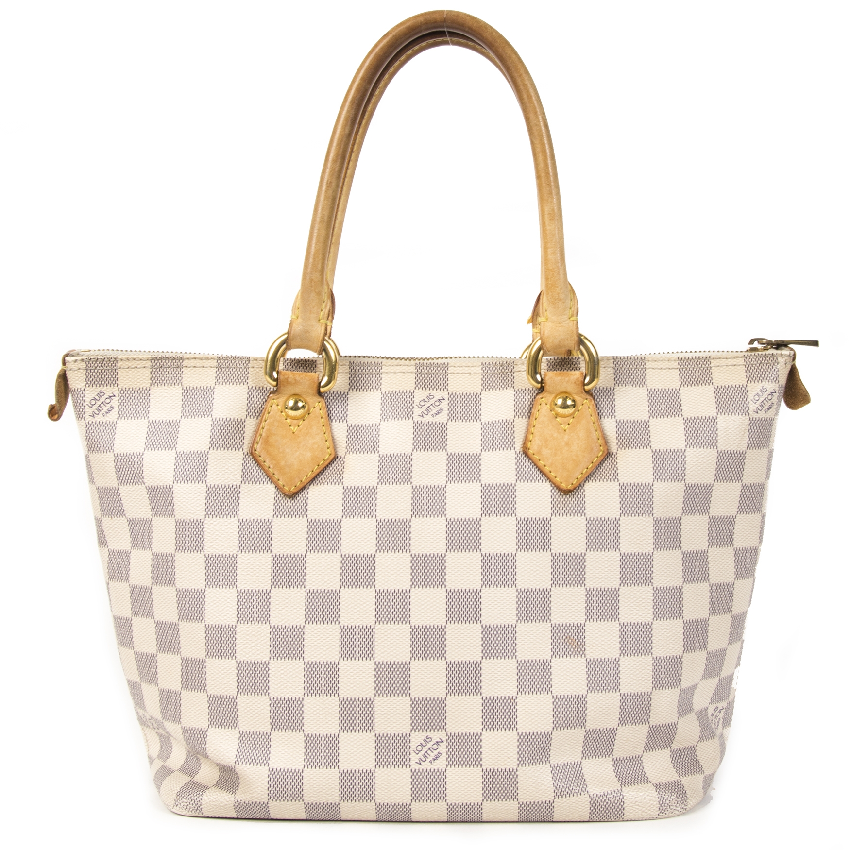 LOUIS VUITTON Damier Azur Saleya GM Shoulder Handbag - Final Call