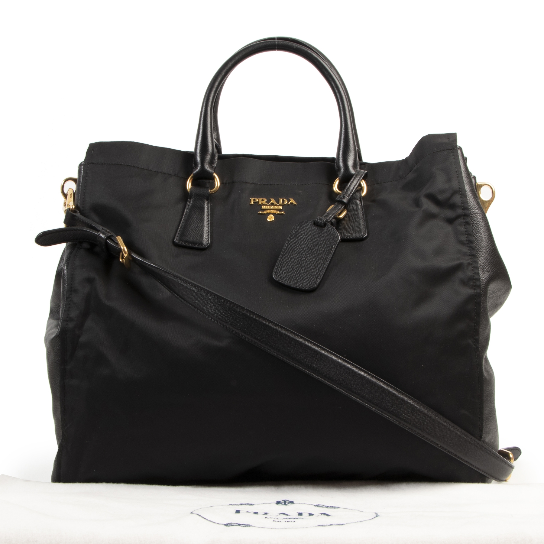 【関税＆送料込み】Prada Re-Nylon And Leather Medium Top-Ha 関税＆送料込み】Prada Re-Nylon And Leather Medium Top-Ha