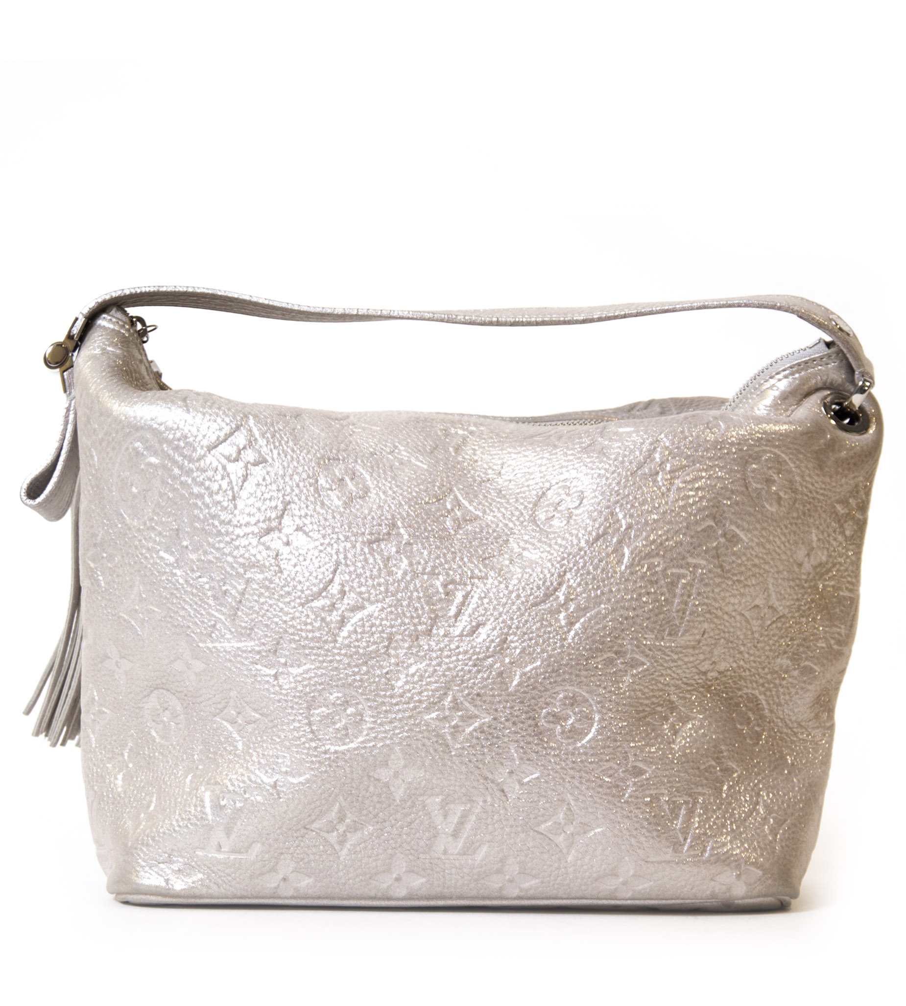 Louis Vuitton Limited Edition Silver Shimmer Empriente Monogram Halo Bag at  1stDibs