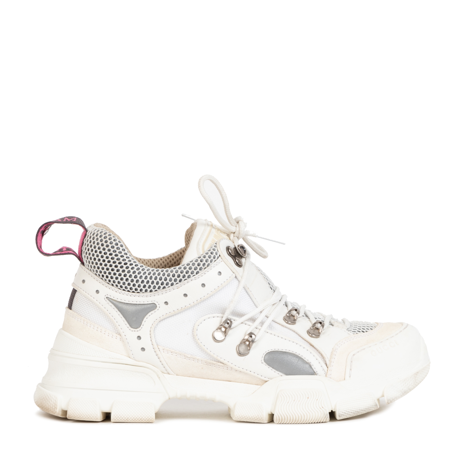Gucci white flashtrek on sale